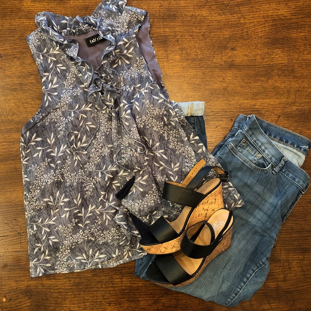 fab’rik Lace-Up Blouse